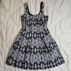 A/X Armani Exchange Black and White Mini Dress